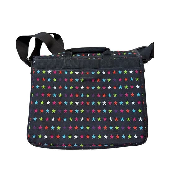 DICKIES Crossbody messenger satchel/bag Lots of pockets! , LAPTOP SLEEVE; Stars - Picture 2 of 10